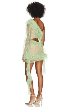 Ramona Mini Dress Pale Green -Fashion Clothing LOBR WD3 V3