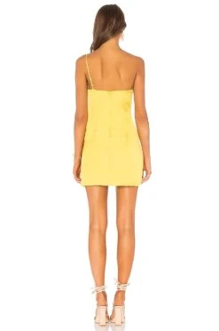 Karen Mini Dress Chartreuse Green 5 Karen Mini Dress Chartreuse Green -Fashion Clothing LOVF WD1270 V3