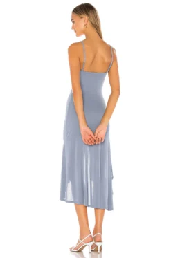 Aniyah Midi Dress Hydrangea Blue -Fashion Clothing LOVF WD2189 V3