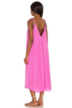 Yvette Maxi Dress Pink -Fashion Clothing LOVF WD3038 V3