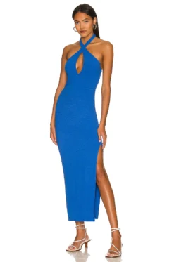 Tyra Dress Blue -Fashion Clothing LOVF WD3313 V1 1