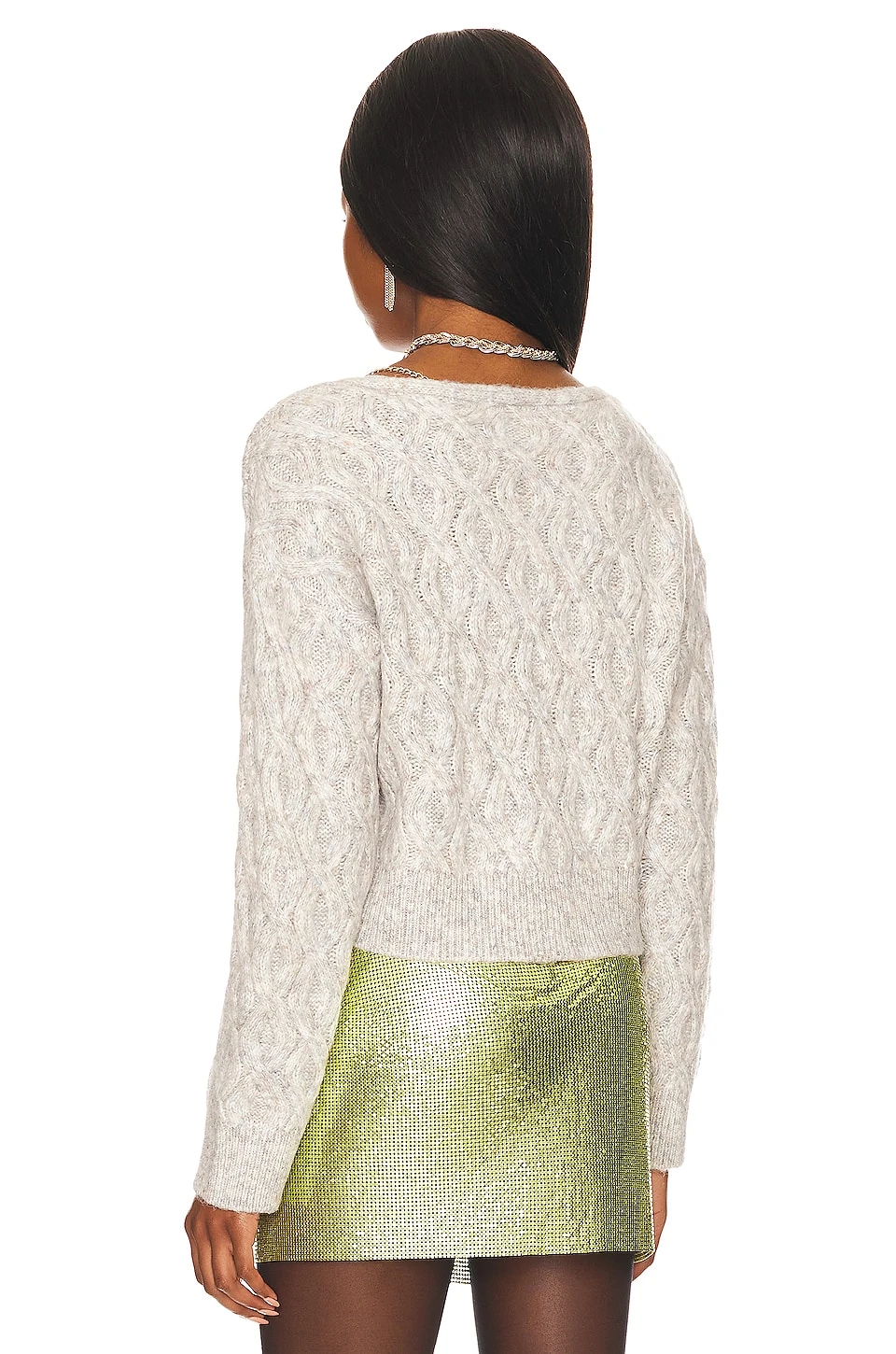 Avriel Cable Pullover Grey Multi 4 Avriel Cable Pullover Grey Multi - Image 4