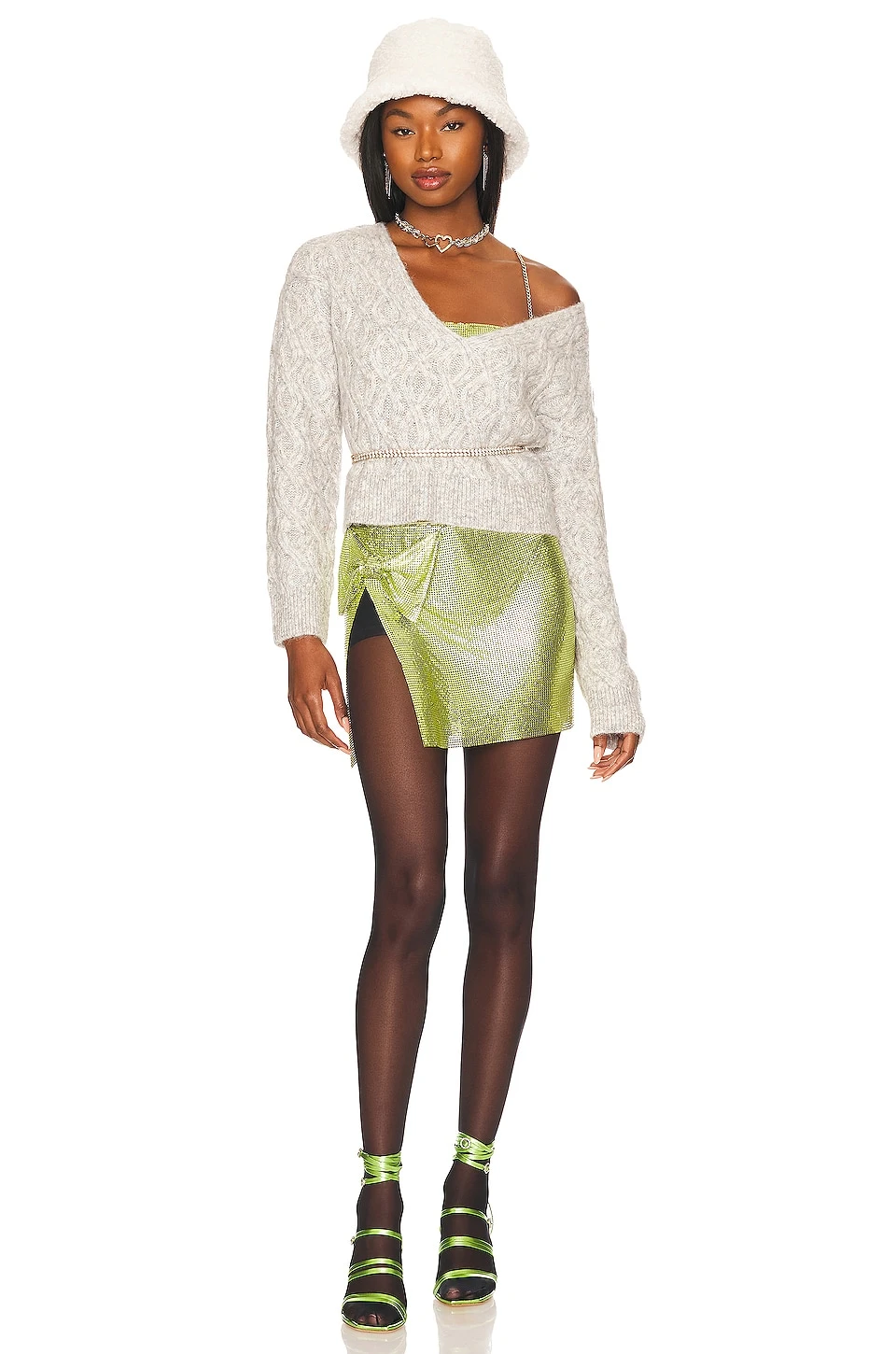 Avriel Cable Pullover Grey Multi 5 Avriel Cable Pullover Grey Multi - Image 5