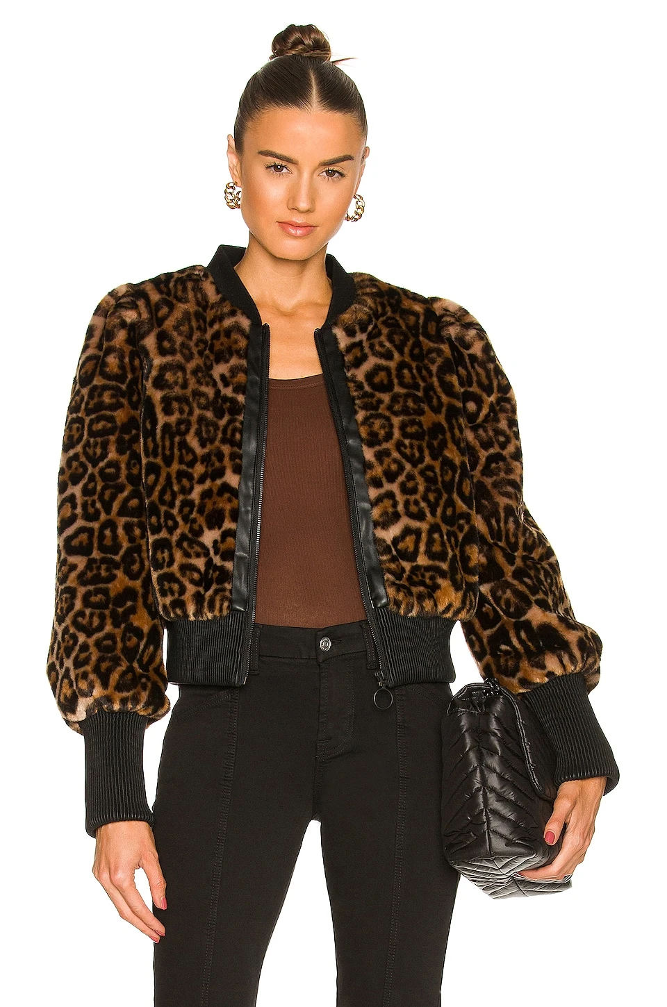 Kristen Faux Fur Jacket Leopard 1 Kristen Faux Fur Jacket Leopard
