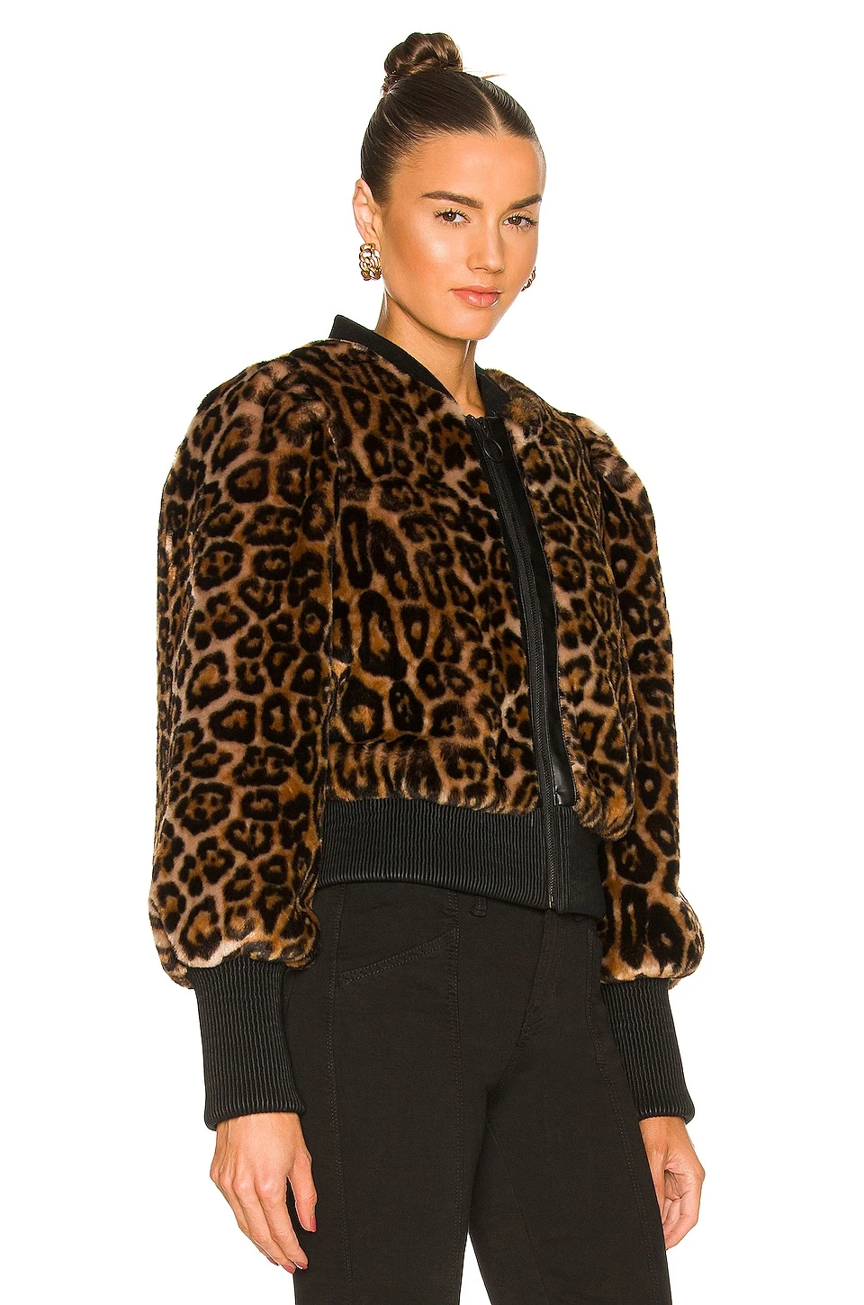Kristen Faux Fur Jacket Leopard 2 Kristen Faux Fur Jacket Leopard - Image 2