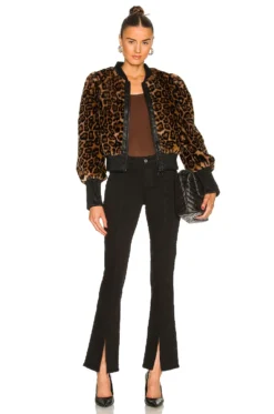 Kristen Faux Fur Jacket Leopard 7 Kristen Faux Fur Jacket Leopard -Fashion Clothing LOVF WO413 V4