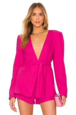 Moda Blazer Hot Pink