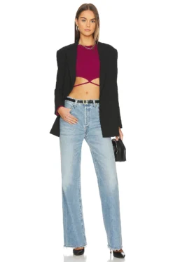 CAMISETA WAIST TIE Wine Red 7 CAMISETA WAIST TIE Wine Red -Fashion Clothing LOVF WS2517 V4