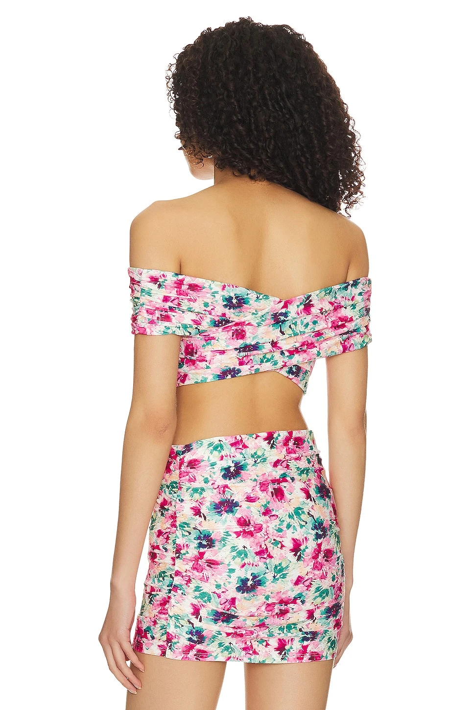 Erica Crop Top Summer Floral Multi 3 Erica Crop Top Summer Floral Multi - Image 3
