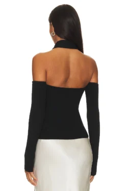 Selia Halter Top Black -Fashion Clothing LOVF WS2652 V3