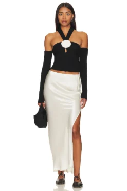 Selia Halter Top Black -Fashion Clothing LOVF WS2652 V4