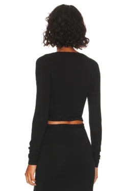 Caliana Tie Top Black -Fashion Clothing LPAR WS588 V3