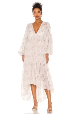 The Foat Midi Dress Lavender Floral