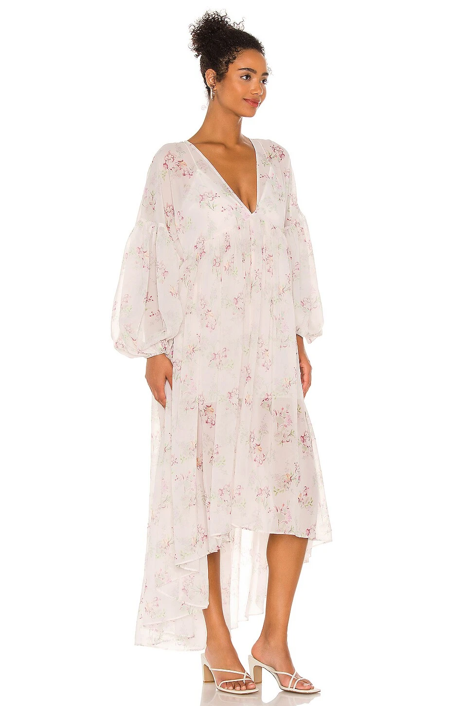 The Foat Midi Dress Lavender Floral 2 The Foat Midi Dress Lavender Floral - Image 2