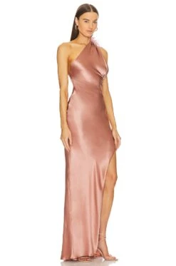 ROBE DE SOIRÉE EMMA Mauve -Fashion Clothing MEBY WD6 V3