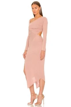 X REVOLVE Ansel Midi Dress Nude 6 X REVOLVE Ansel Midi Dress Nude -Fashion Clothing MELR WD634 V3