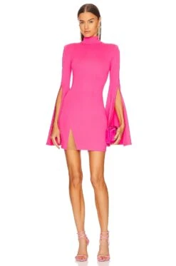 X REVOLVE Mr. Gibson Mini Dress Hot Pink -Fashion Clothing MELR WD680 V1 1