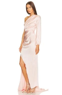 X REVOLVE Heather Gown Soft Rose -Fashion Clothing MELR WD788 V3