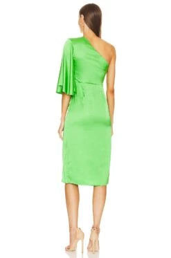 X REVOLVE Greer Midi Dress Bright Green -Fashion Clothing MELR WD833 V3