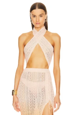 X REVOLVE Kenna Knit Top Orange