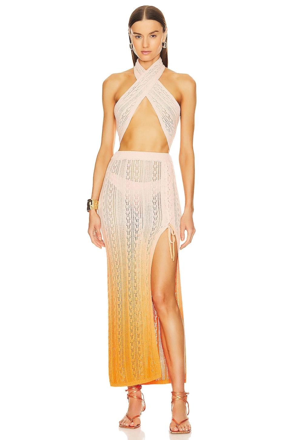 X REVOLVE Kenna Knit Top Orange 4 X REVOLVE Kenna Knit Top Orange - Image 4