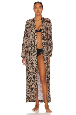 Skyler Robe Zebra