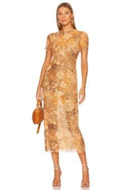 Vanessa Dress Golden Batic