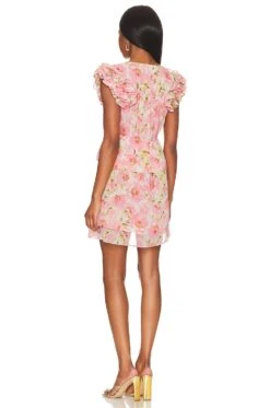 Lily Dress Blushing Flora -Fashion Clothing MISA WD669 V3
