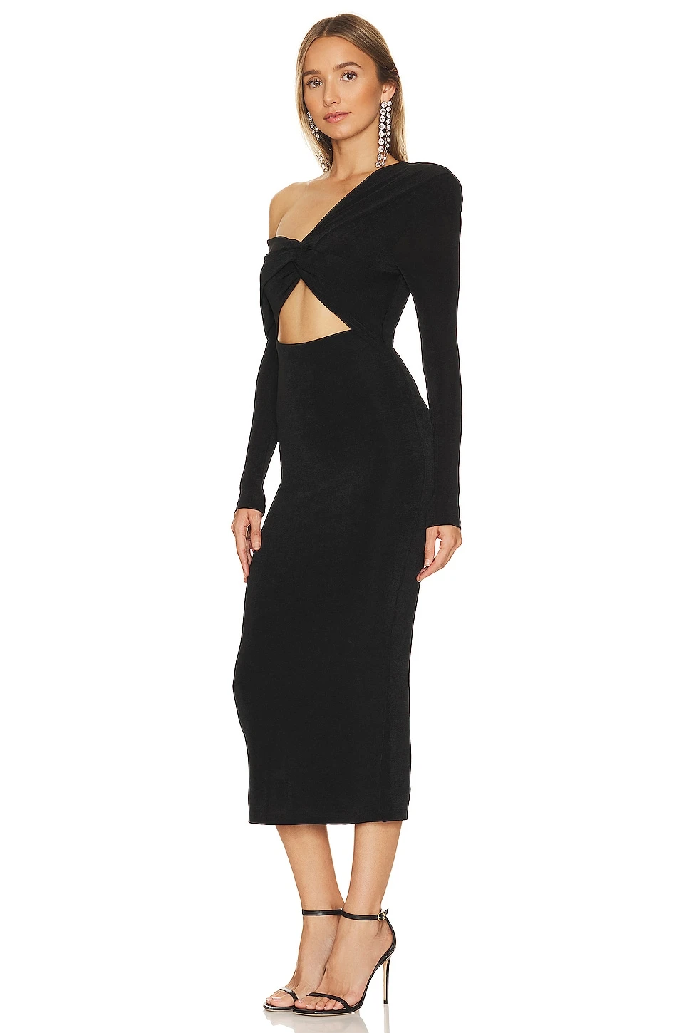 Anela Slinky Dress Black 3 Anela Slinky Dress Black - Image 3