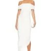 Keoni Slinky Midi Dress Ivory