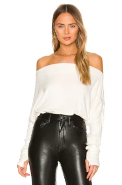 Santos Drop Shoulder Sweater Ivory