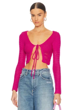 Aylin Crochet Top Hot Pink