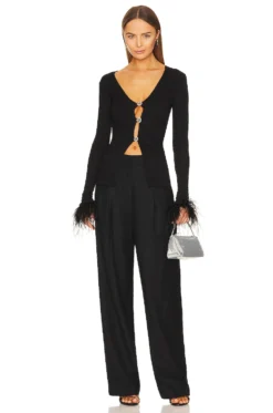 Fanny 2.3 Cardigan Black -Fashion Clothing MURI WK3 V4