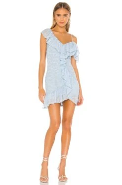 Spencer Mini Dress Baby Blue