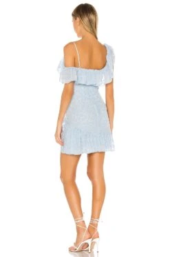 Spencer Mini Dress Baby Blue -Fashion Clothing NBDR WD2311 V3