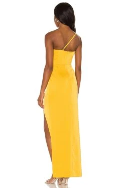 VESTIDO LARGO MAGNUS Goldenrod -Fashion Clothing NBDR WD2525 V3
