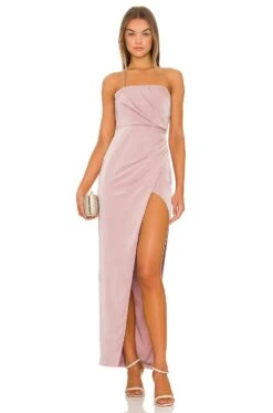 VESTIDO LARGO MAGNUS Goldenrod -Fashion Clothing NBDR WD2676 V1