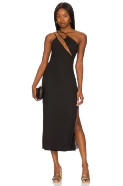 Yoshi Midi Dress Black