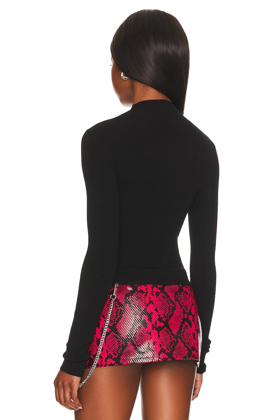 Cyra Cut Out Sweater Black 3 Cyra Cut Out Sweater Black - Image 3