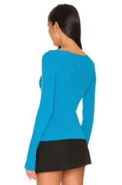 Benni Sweater Cerulean Blue 8 Benni Sweater Cerulean Blue -Fashion Clothing NBDR WK86 V3