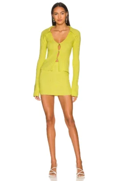 Marina Knit Cardi Marled Lime 7 Marina Knit Cardi Marled Lime -Fashion Clothing NBDR WK90 V4