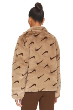 Nike NSW Jacket Dark Driftwood -Fashion Clothing NIKR WO84 V4