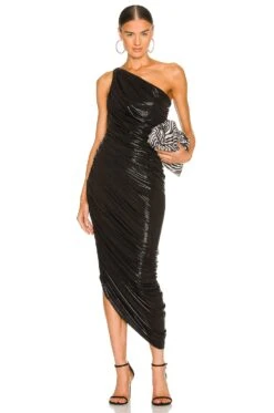 Norma Kamali Diana Gown Black