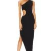 Norma Kamali Sunburst Gown Black