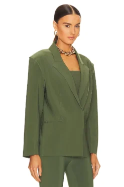 Norma Kamali CHAQUETA Celadon -Fashion Clothing NKAM WO148 V3