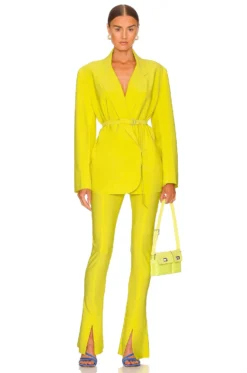 Norma Kamali Spat Legging Starfruit 7 Norma Kamali Spat Legging Starfruit -Fashion Clothing NKAM WP142 V4