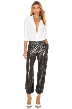 Norma Kamali X REVOLVE NK Shirt Bodysuit White -Fashion Clothing NKAM WS112 V5