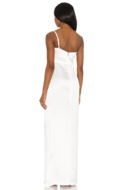 Grace One Shoulder Gown Ivory -Fashion Clothing NKIE WD454 V3