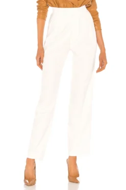 Britt Pleated Trouser Off White