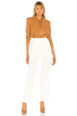 Britt Pleated Trouser Off White 7 Britt Pleated Trouser Off White -Fashion Clothing NOCH WP3 V4